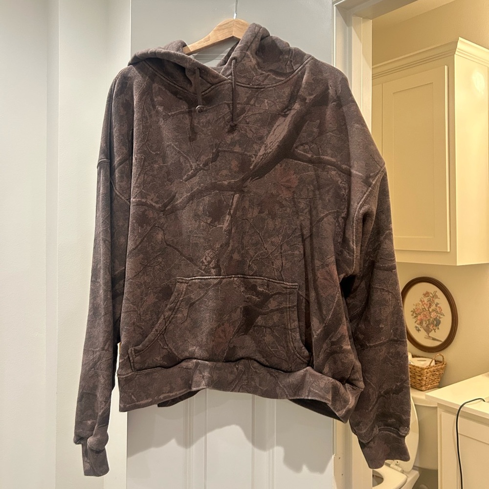 Brown Camo Hoodie dairy boy